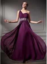 Vestido Uva a un hombro