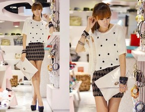 Cartera tipo sobre blanca